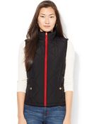 Lauren by Ralph Lauren Petite Quilted Zip-Up Vest - Lyst