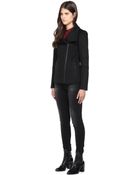 SOIA & KYO Honor Black Classic Short Winter Wool Jacket - Lyst