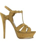Saint Laurent 'Tribute' Sandals - Lyst