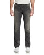 Dolce & Gabbana Distressed Straight-Leg Jeans - Lyst