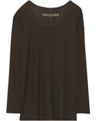 Enza Costa Ribbed Jersey Top - Lyst