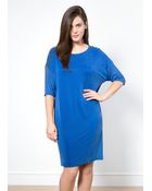 Violeta By Mango Cupro Front Dress - Lyst
