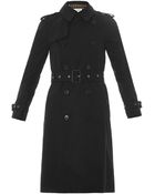 Saint Laurent Double-Breasted Trench Coat - Lyst