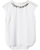 Rebecca Taylor Mod Deco Embellished Top - Lyst