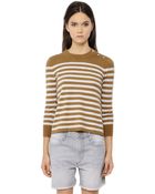 Etoile Isabel Marant Striped Wool And Cotton Knit - Lyst