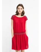 Mango Open-Back Dress - Lyst