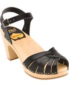 Swedish Hasbeens 'Frederica' Peep Toe Clog - Lyst