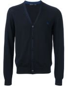 Etro Vneck Cardigan - Lyst