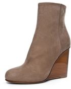 Maison Martin Margiela New Plexi Wedge Bootie in Mud - Lyst