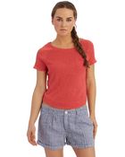 Free People Cropped Tee - Lyst