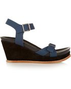 Marni Leather Wedge Sandals - Lyst