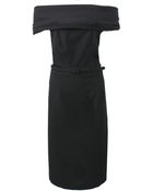 Oscar de la Renta Off-The-Shoulder Fitted Dress - Lyst