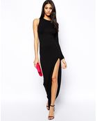 Asos One Sleeve Maxi Dress - Lyst