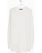 Mango Wool-Blend Sweater - Lyst