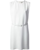 Saint Laurent Belted Shift Dress - Lyst