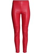 H&M Imitation Leather Trousers - Lyst
