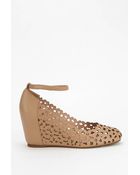 Jeffrey Campbell Daisy Ankle-Strap Wedge Heel - Lyst