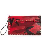 Valentino 'Rockstud' Clutch - Lyst