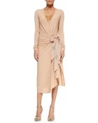 Donna Karan New York Draped Grosgrain Bow Dress - Lyst