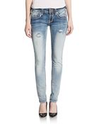 Vigoss Chelsea Sequined Skinny Jeans - Lyst