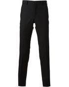 Comme Des Garçons Cropped Straight Leg Trousers - Lyst