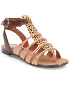 Enzo Angiolini Manilly Calf Hair & Leather Gladiator Sandals - Lyst