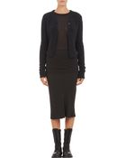 Rick Owens Butterfly-Hem Cardigan - Lyst