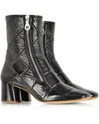 Marc Jacobs Black Quilted Patent Leather Boot - Lyst