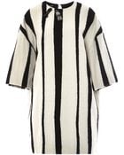 Rochas Striped Wool Dress - Lyst
