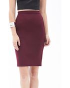 Forever 21 Scuba Knit Pencil Skirt - Lyst