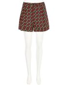 River Island Red Aztec Print High Waisted Shorts - Lyst
