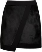 Ted Baker Pony Skin Effect Leather Mini Skirt - Lyst