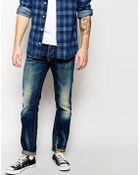 Edwin Jeans Ed-80 63 Rainbow Selvage Slim Tapered Fit Martelli Hr1 Dark Wash - Lyst