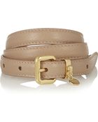 Miu Miu Skinny Leather Belt - Lyst