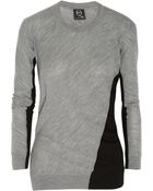 McQ by Alexander McQueen Two-Tone Wool Sweater - Lyst