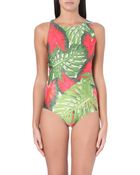 Agua De Coco Amazon Round-neck Swimsuit - Lyst