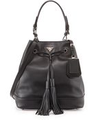 Prada City Calf Bucket Bag - Lyst