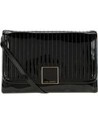 Ted Baker Quilted Patent Lather Crossbody Bag Black - Lyst