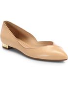 Tory Burch Nicki Leather Ballet Flats - Lyst