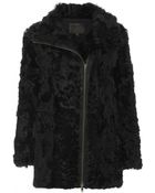 Muubaa Vinta Black Shearling Coat - Lyst