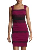 Jax Jersey Lace-Trim Cocktail Dress - Lyst