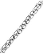 BCBGeneration Silvertone Double Chain Link Bracelet - Lyst
