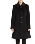 Jones New York Wool Blend Coat - Lyst