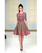 Temperley London Carissa Jacquard Flare Dress - Lyst