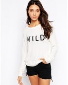 Wildfox Wild Long Sleeve Jumper - Lyst