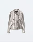 Zara Blazer With Zips - Lyst