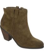 Sam Edelman Laredo Suede Booties - Lyst