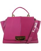 Zac Zac Posen Eartha Split Leather Top Handle Satchel - Lyst