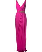 Notte By Marchesa Cascading Skirt Gown - Lyst