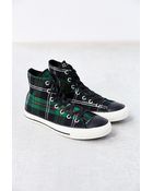 Converse Chuck Taylor All Star Green Tartan High-Top Women'S Sneaker - Lyst